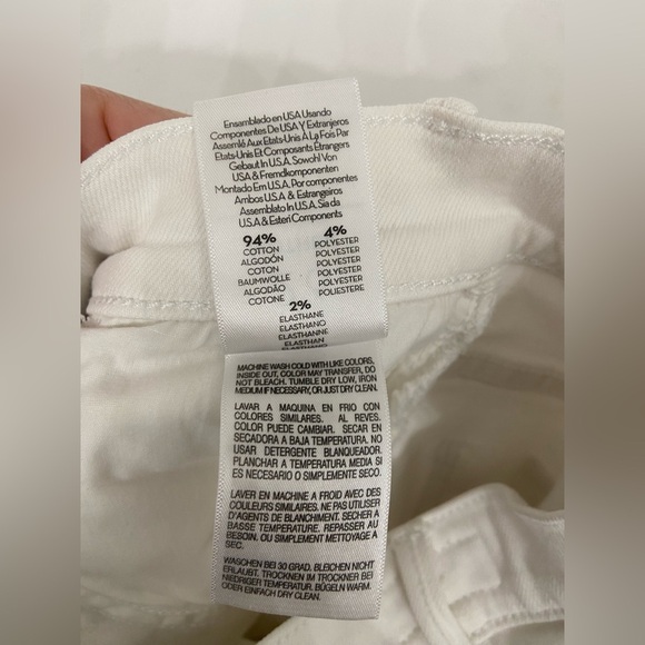 MOTHER The Hustler Fray Fairest of Them All White Size 26 - Picture 8 of 12